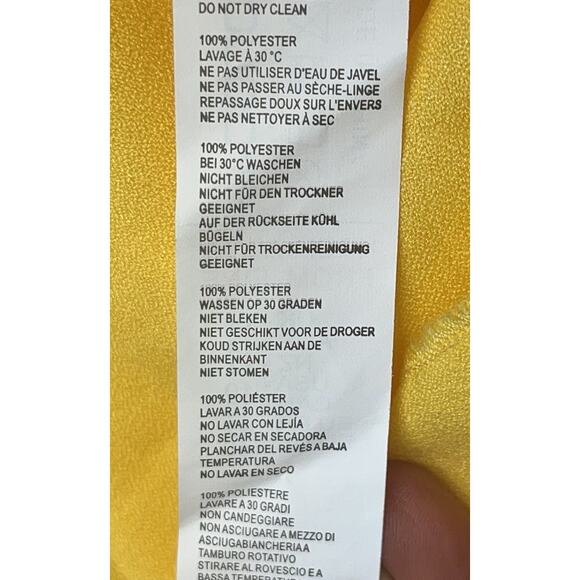 BOOHOO Yellow Ruffle Off The Shoulder Maxi Dress Size 10 - NEW - - Picture 9 of 10